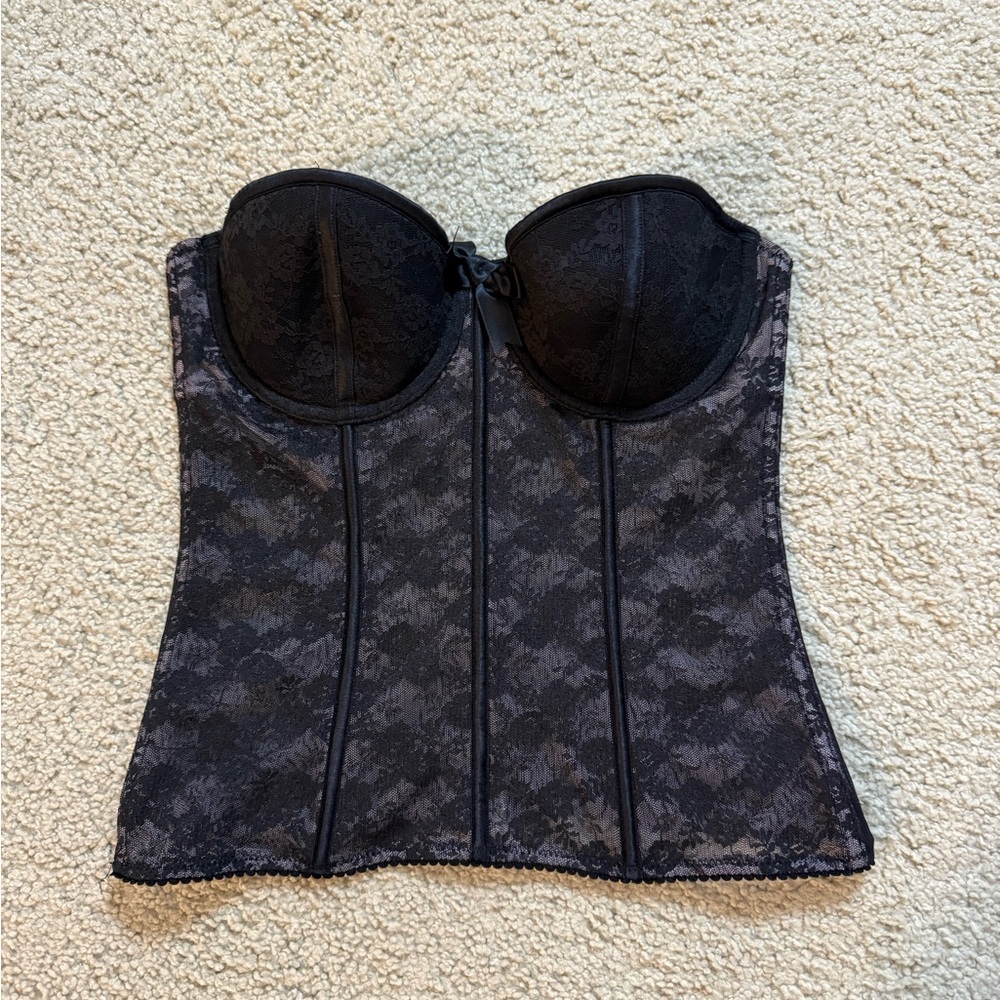 Victoria secret Elegant Black Lace Bustier